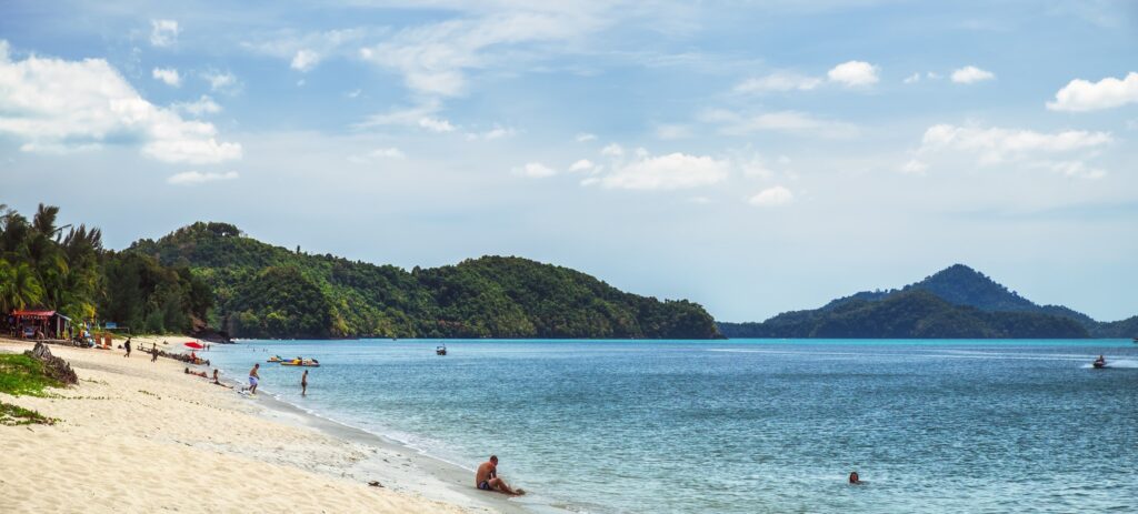 Pantai Tengah Beach, Langkawi, Malaysia.