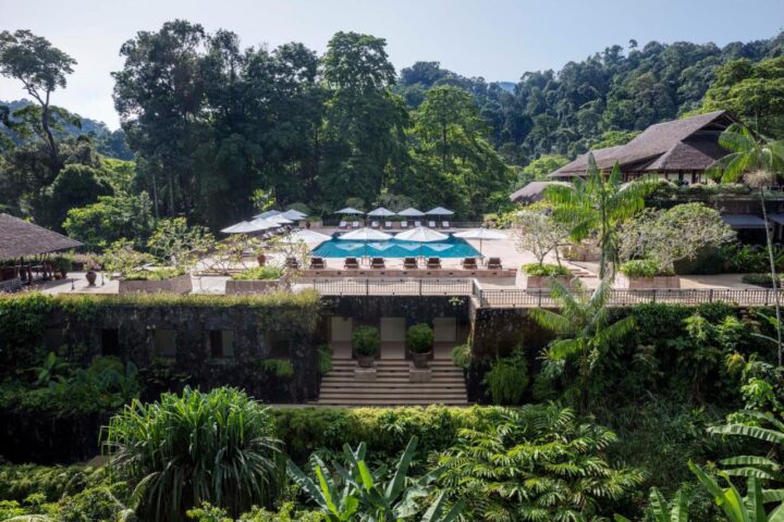 The pool of The Datai Langkawi