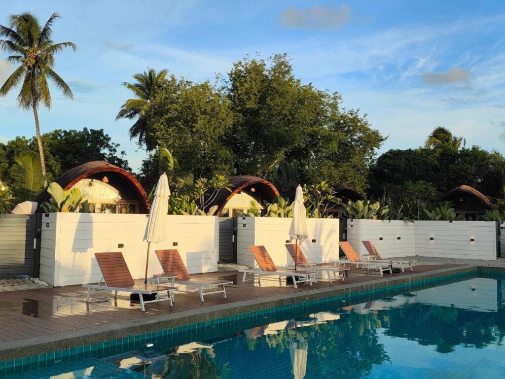 pool at Found Mansion